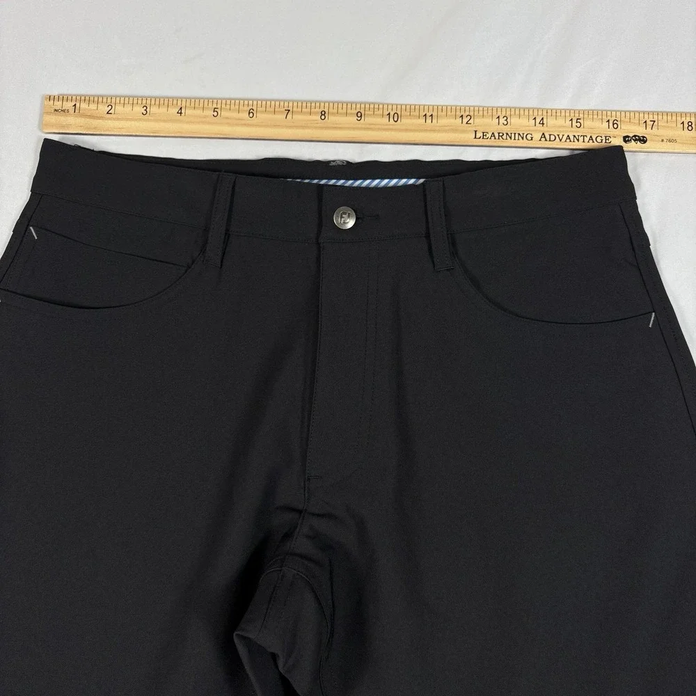 FootJoy Pants Mens 32x32 Black 5 Pocket Performance Golf Athletic Fit Stretch